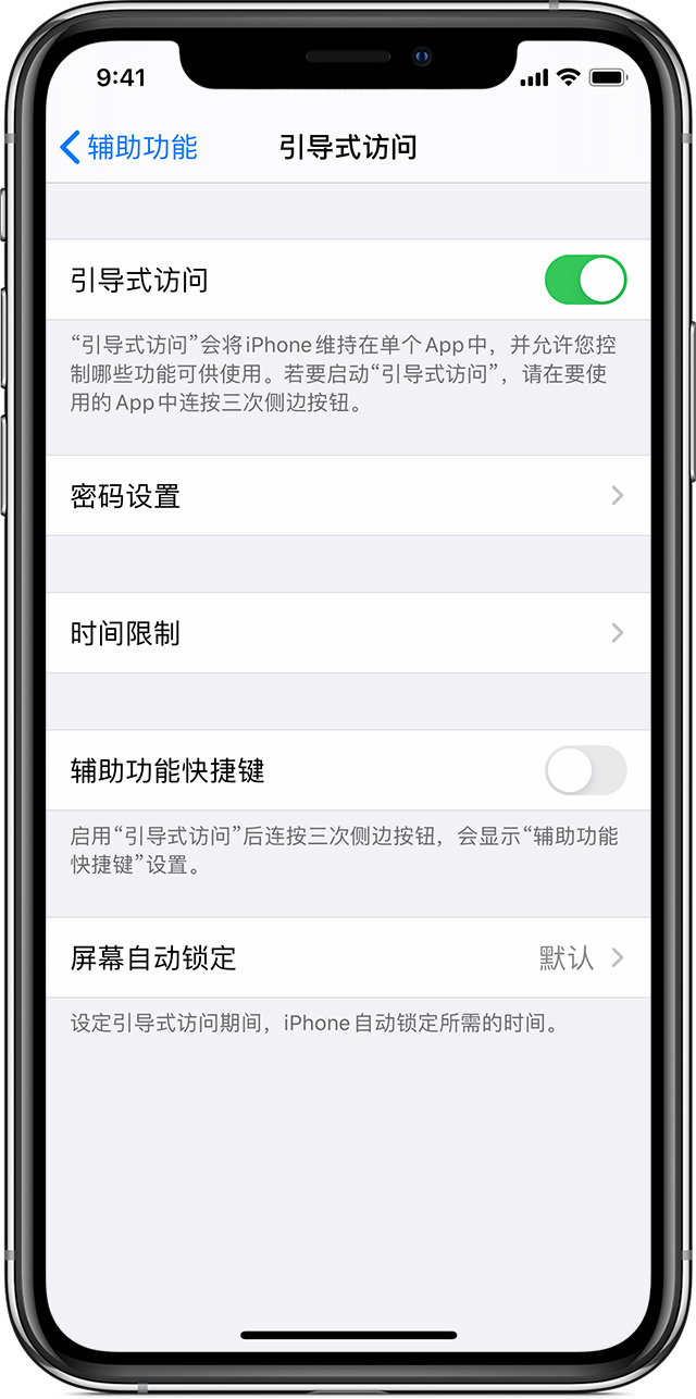 兴平苹果手机维修分享如何在 iPhone 上退出引导式访问 